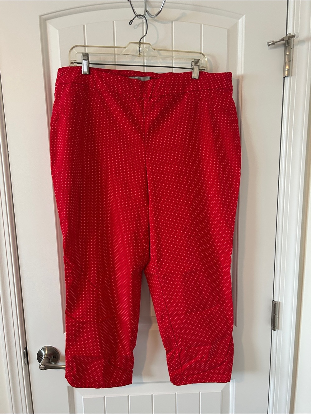 Dalia Red Polka Dot Capri Pants
